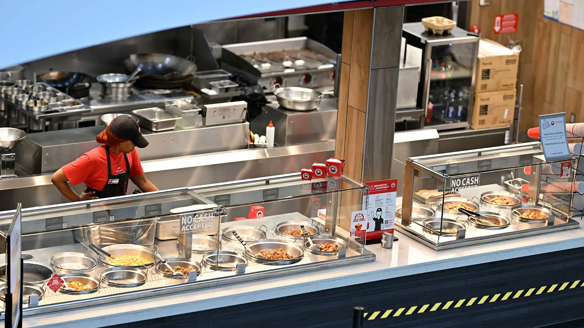 Aerial view of Panda Express